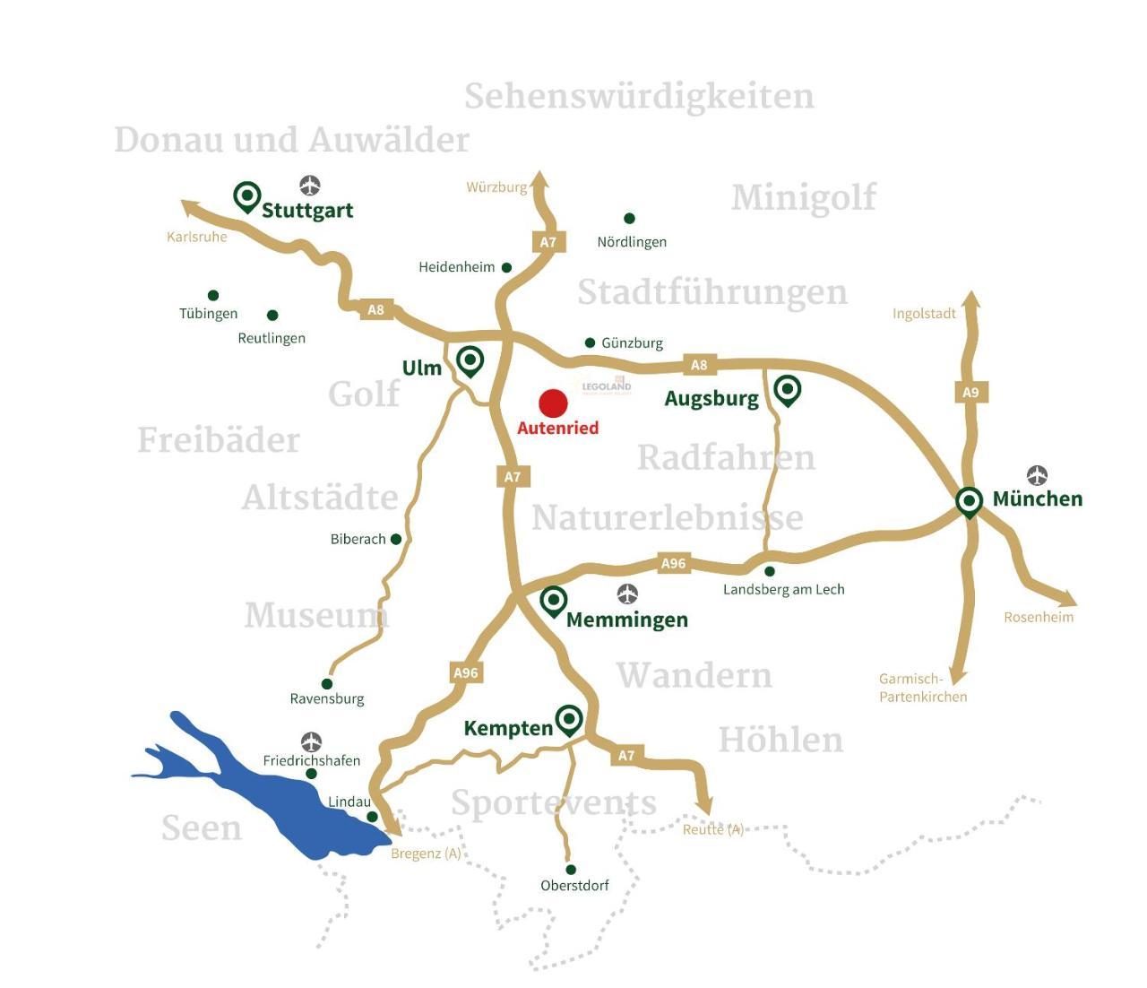 Autenrieder Gaestehaus Schlossbraeu Ichenhausen Bagian luar foto