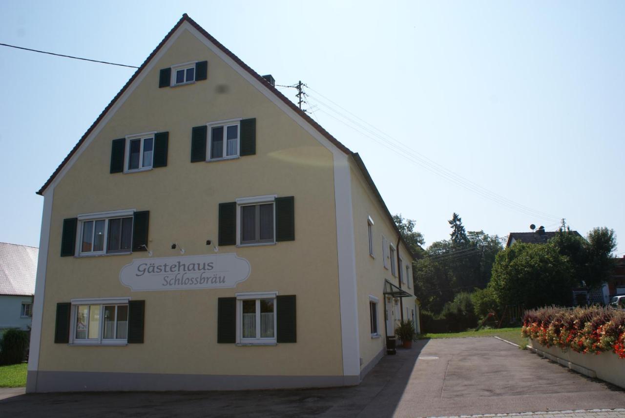 Gastehaus Schlossbrau Ichenhausen Bagian luar foto
